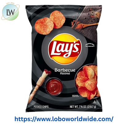 Lay's Barbecue Flavored Potato Chips 7.75 Ounce Bag