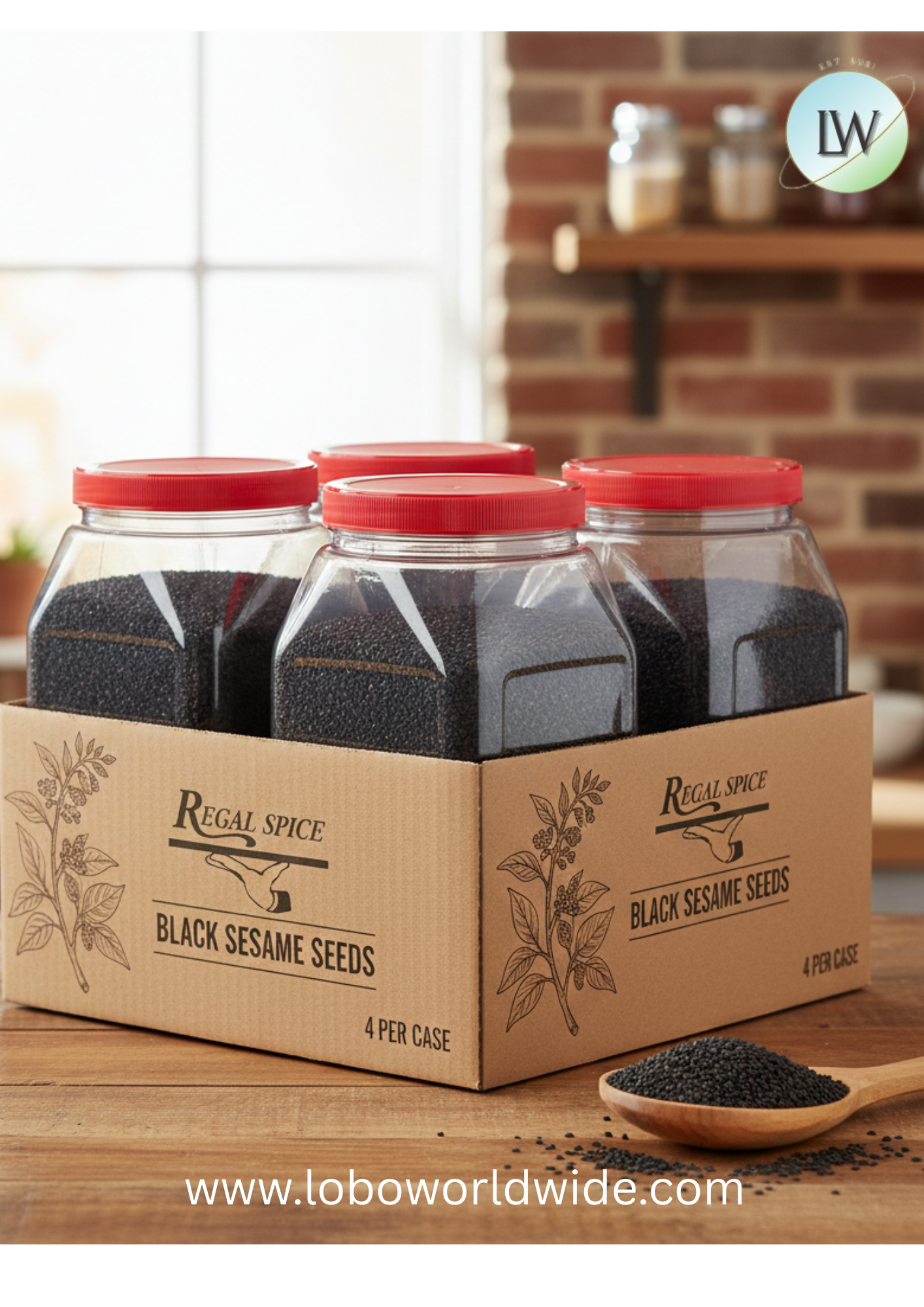 Regal Black Sesame Seeds - 5 lb.