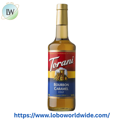 Torani Bourbon Caramel Flavoring Syrup 750 mL