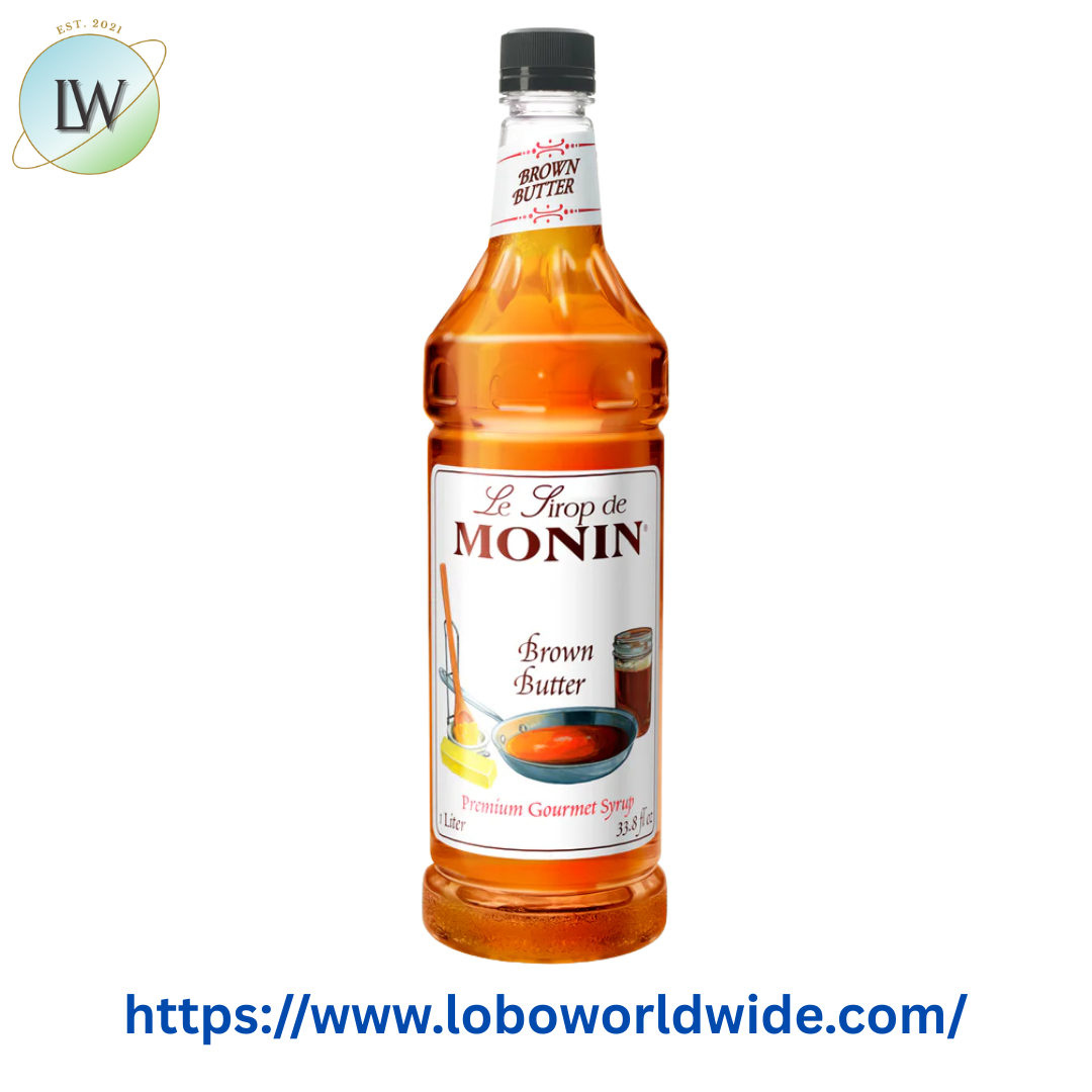Monin Premium Brown Butter Flavoring Syrup 1 Liter