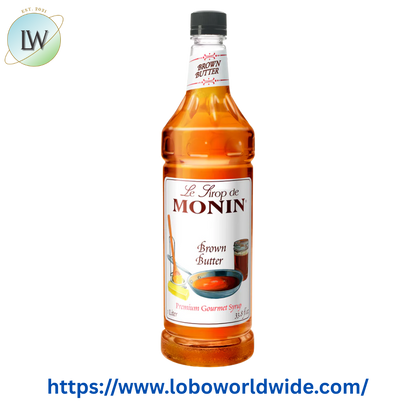 Monin Premium Brown Butter Flavoring Syrup 1 Liter