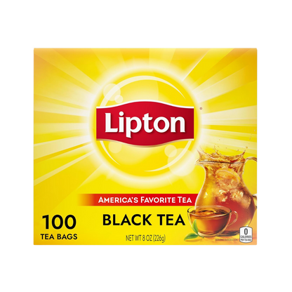 Lipton Black Tea Bags, Hot or Iced tea bags, 100 Tea Bags