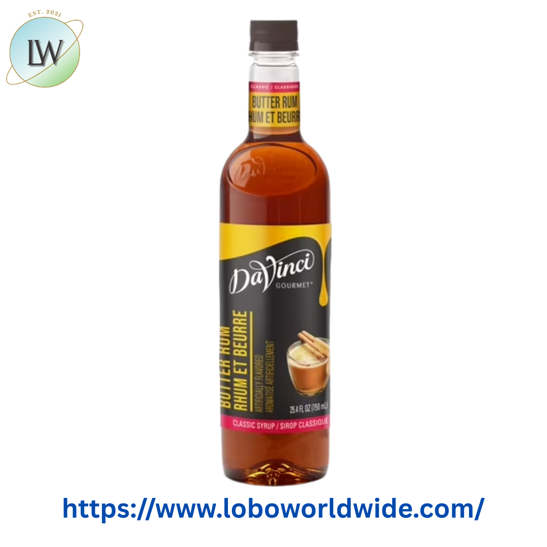 DaVinci Gourmet Classic Butter Rum Flavoring Syrup 750 mL