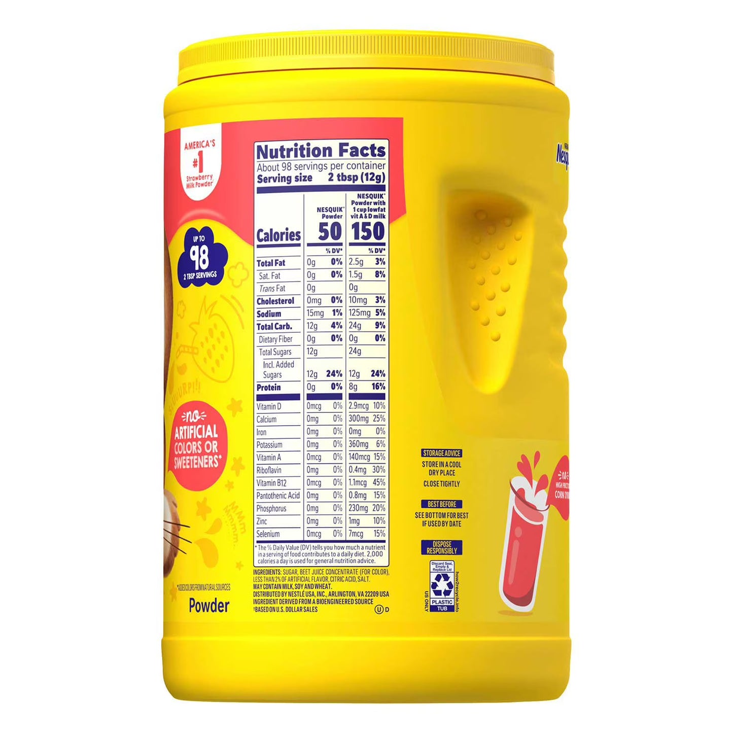 Nesquik Strawberry Powder Drink Mix 41.9 oz.