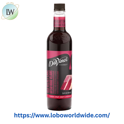 DaVinci Gourmet Classic Red Velvet Cake Flavoring Syrup 750 mL
