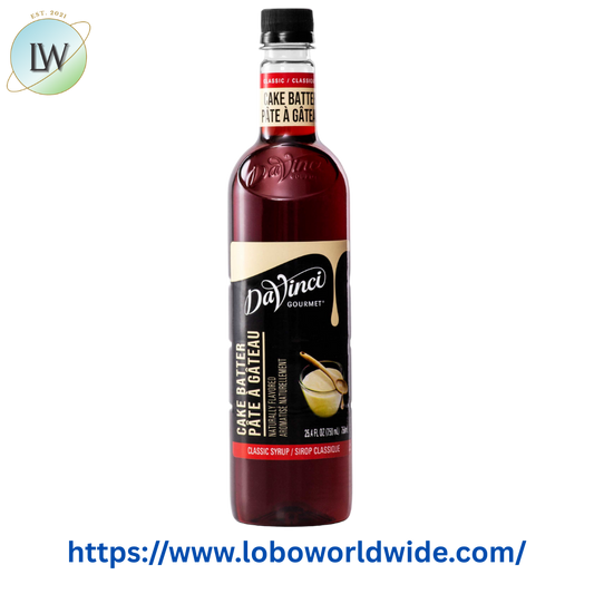 DaVinci Gourmet Classic Cake Batter Flavoring Syrup 750 mL