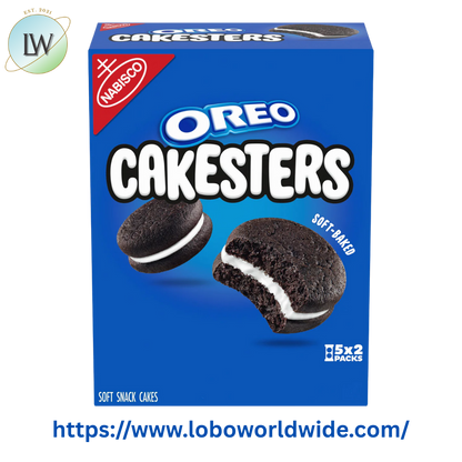 OREO Cakesters Soft Snack Cakes, 5 - 2.02 oz Snack Packs