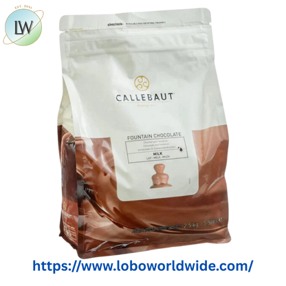 Callebaut N823 Milk Chocolate Callets for Fountains 5.5 lb.