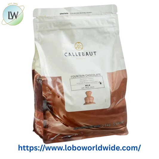 Callebaut N823 Milk Chocolate Callets for Fountains 5.5 lb.