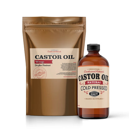 Creekwood naturals Castor Oil Pack - 4 piece Castor Oil Wrap Kit