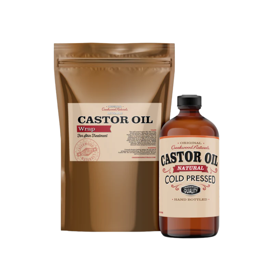 Castor Oil Pack - 4 piece Castor Oil Wrap Kit