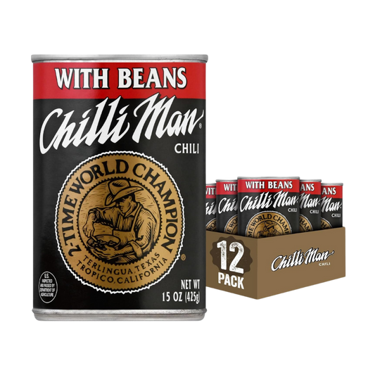 Chilli Man Chili, with Beans 15 oz (Pack of 12)