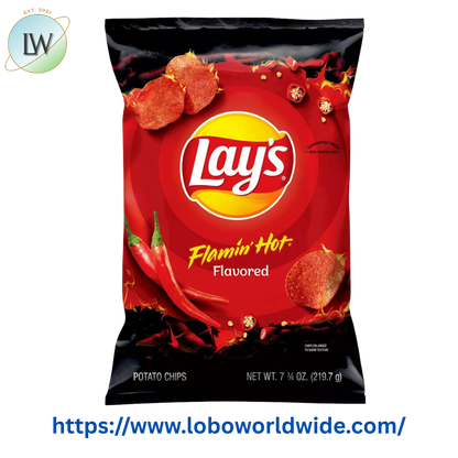 Lay's Potato Chips Flamin' Hot Flavored, 7.75 oz. Bag