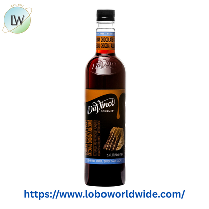 DaVinci Gourmet Sugar Free German Chocolate Cake Flavoring Syrup 750 mL