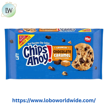 CHIPS AHOY! Crunchy Chocolate Caramel Chocolate Chip Cookies, Family Size, 13.88 oz