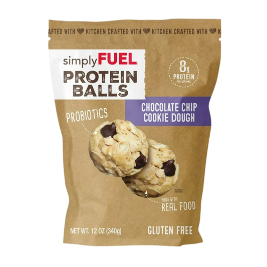 simplyFUEL Chocolate Chip Cookie Dough Protein Balls, 12 Ounce