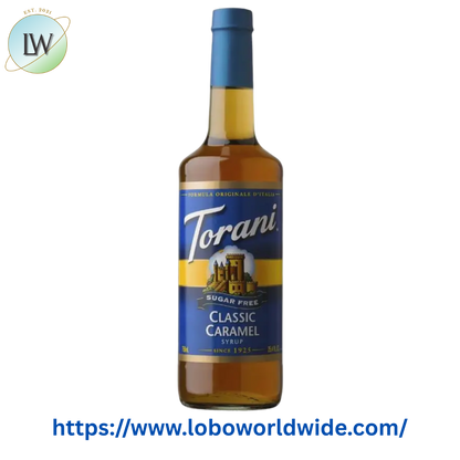 Torani Sugar Free Classic Caramel Flavoring Syrup 750 mL