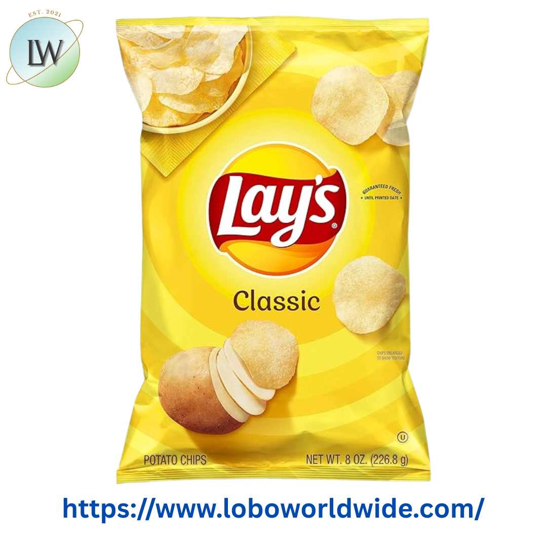 Lay's Classic Potato Chips, 8 oz, Plastic Bag – Lobo Worldwide Inc.
