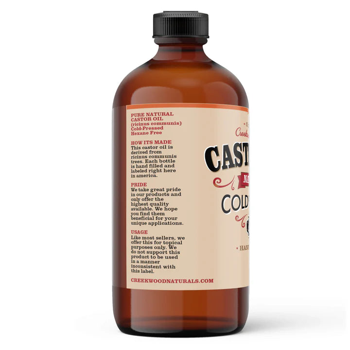Castor Oil 100% Natural Pure Cold Pressed Hexane Free