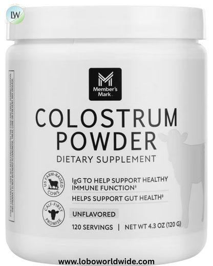 Member's Mark Colostrum Powder, Unflavored, 120 g.