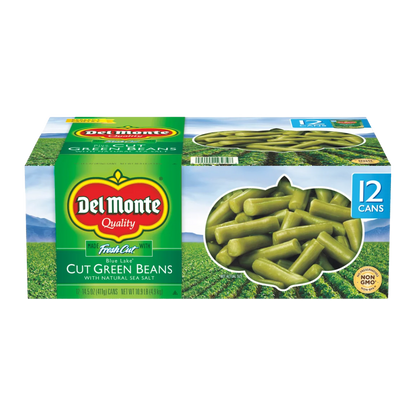Del Monte, Canned Cut Green Beans, 14.5 oz, 12-Count