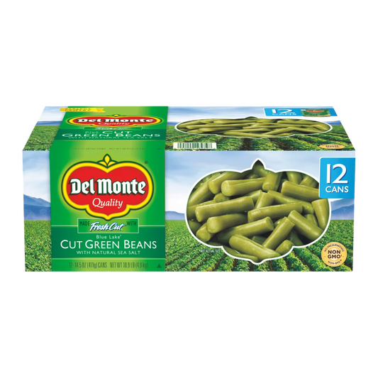 Del Monte, Canned Cut Green Beans, 14.5 oz, 12-Count