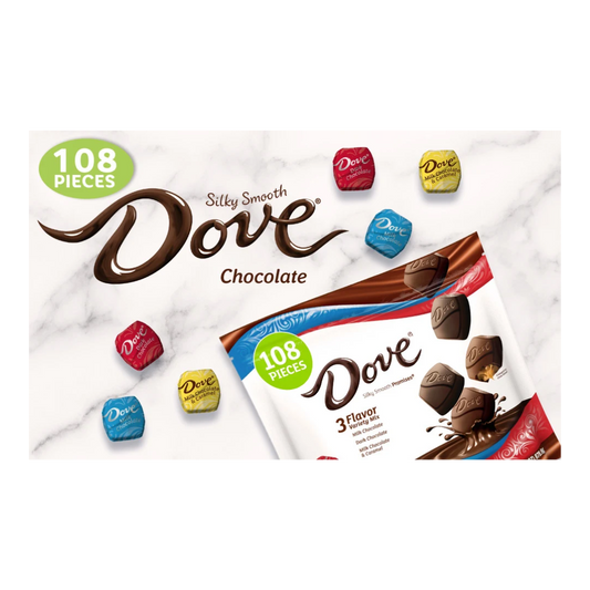 Dove Assorted Chocolate Variety Pack 108 pc.
