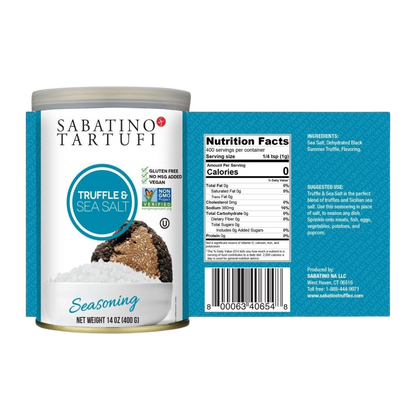 Sabatino Tartufi 14 oz. Truffle Sea Salt - 6/Case