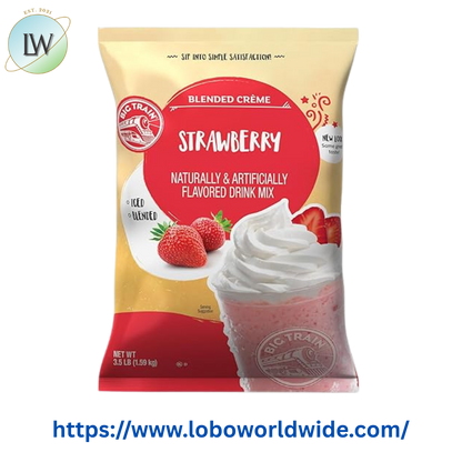 Big Train 3.5 lb. Strawberry Blended Creme Frappe Mix