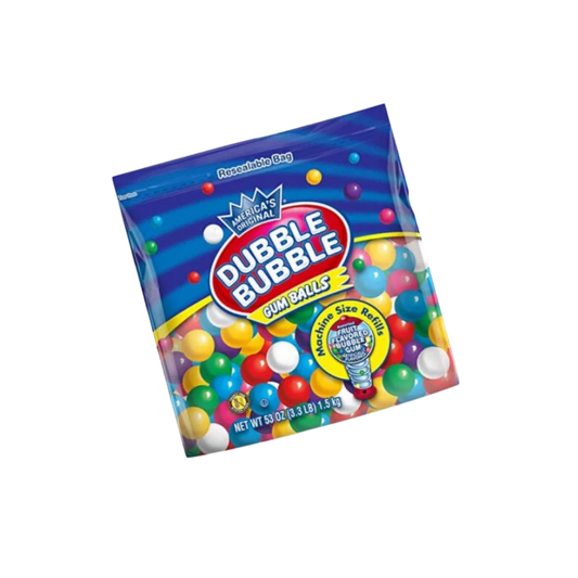 Dubble Bubble Gumball Refill, 8 Flavors, 3.3 lbs