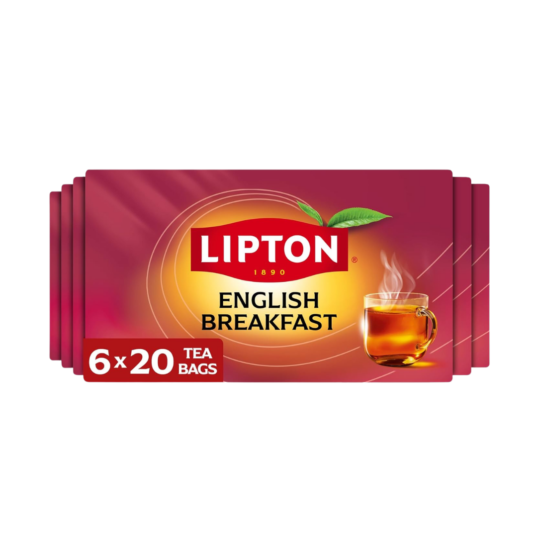 Lipton English Breakfast Tea Bags, Flavored Teabags, 120 Total Bags ...