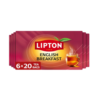 Lipton English Breakfast Tea Bags, Flavored Teabags, 120 Total Bags