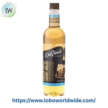 DaVinci Gourmet Sugar Free English Toffee Flavoring Syrup 750 mL