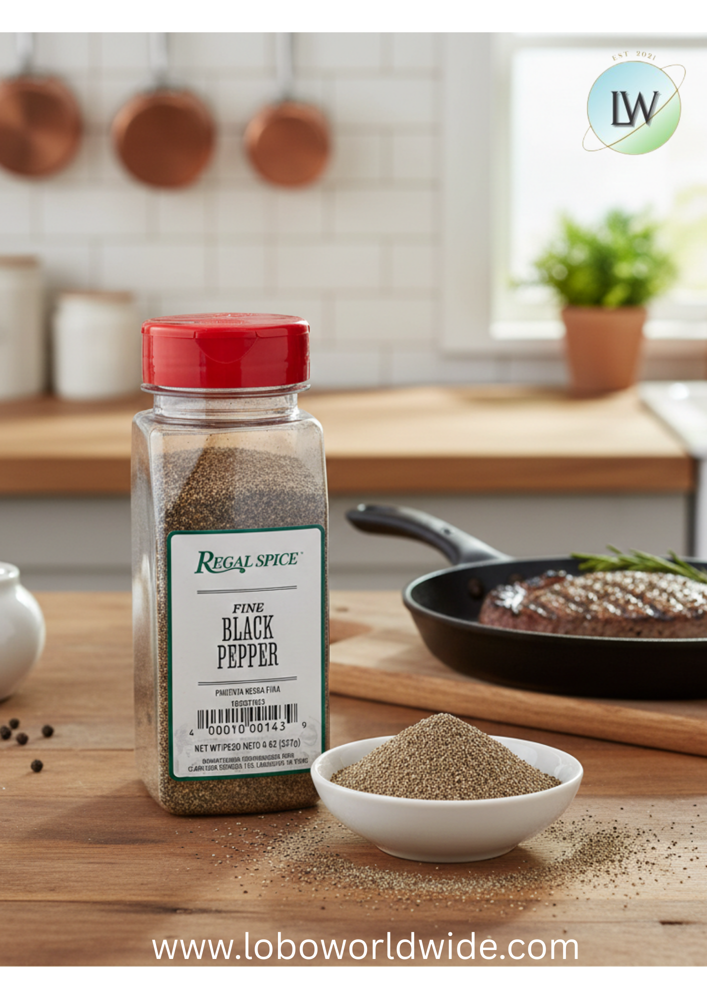 Regal Bulk Fine Grind Ground Black Pepper (various sizes)