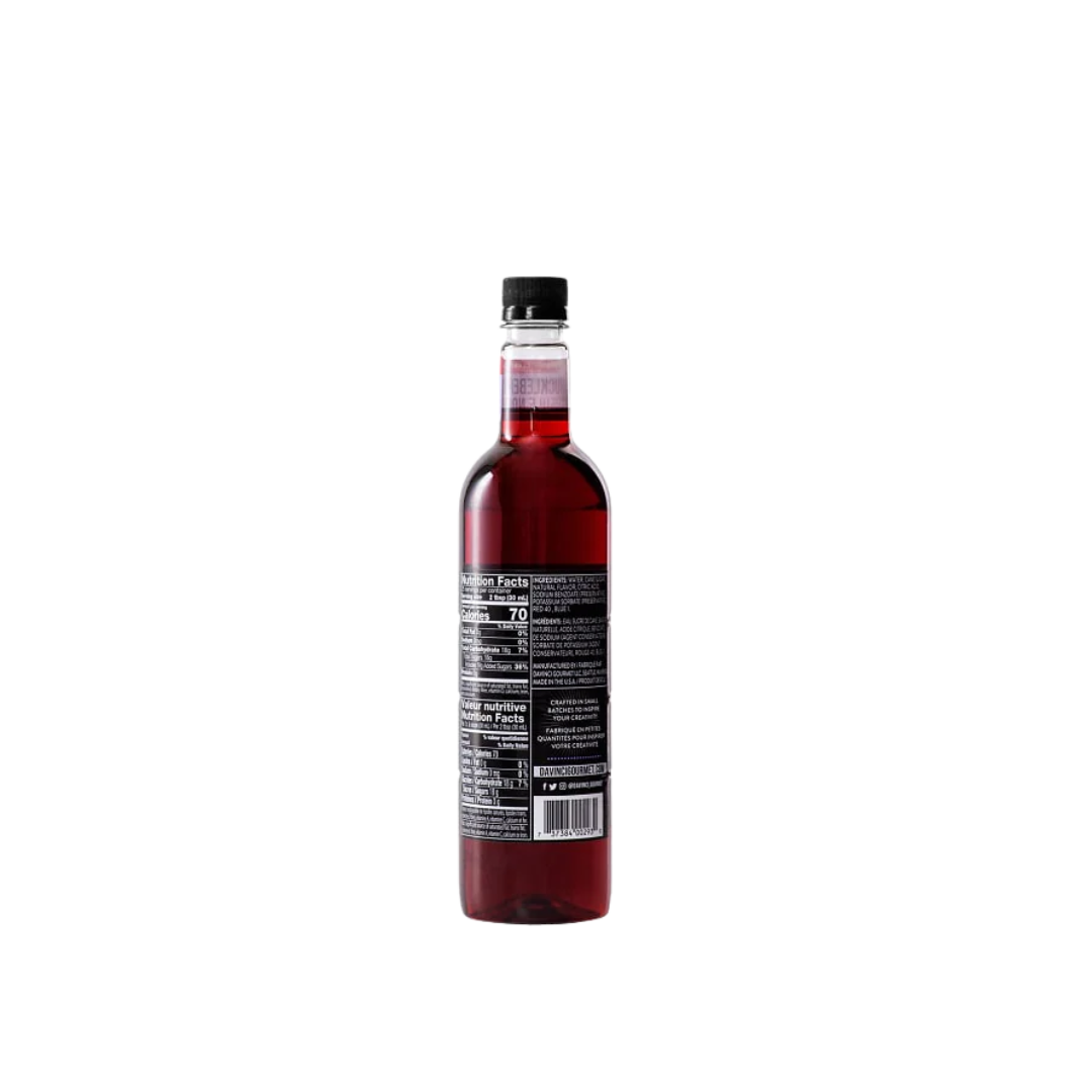 DaVinci Gourmet Classic Huckleberry Flavoring / Fruit Syrup 750 mL