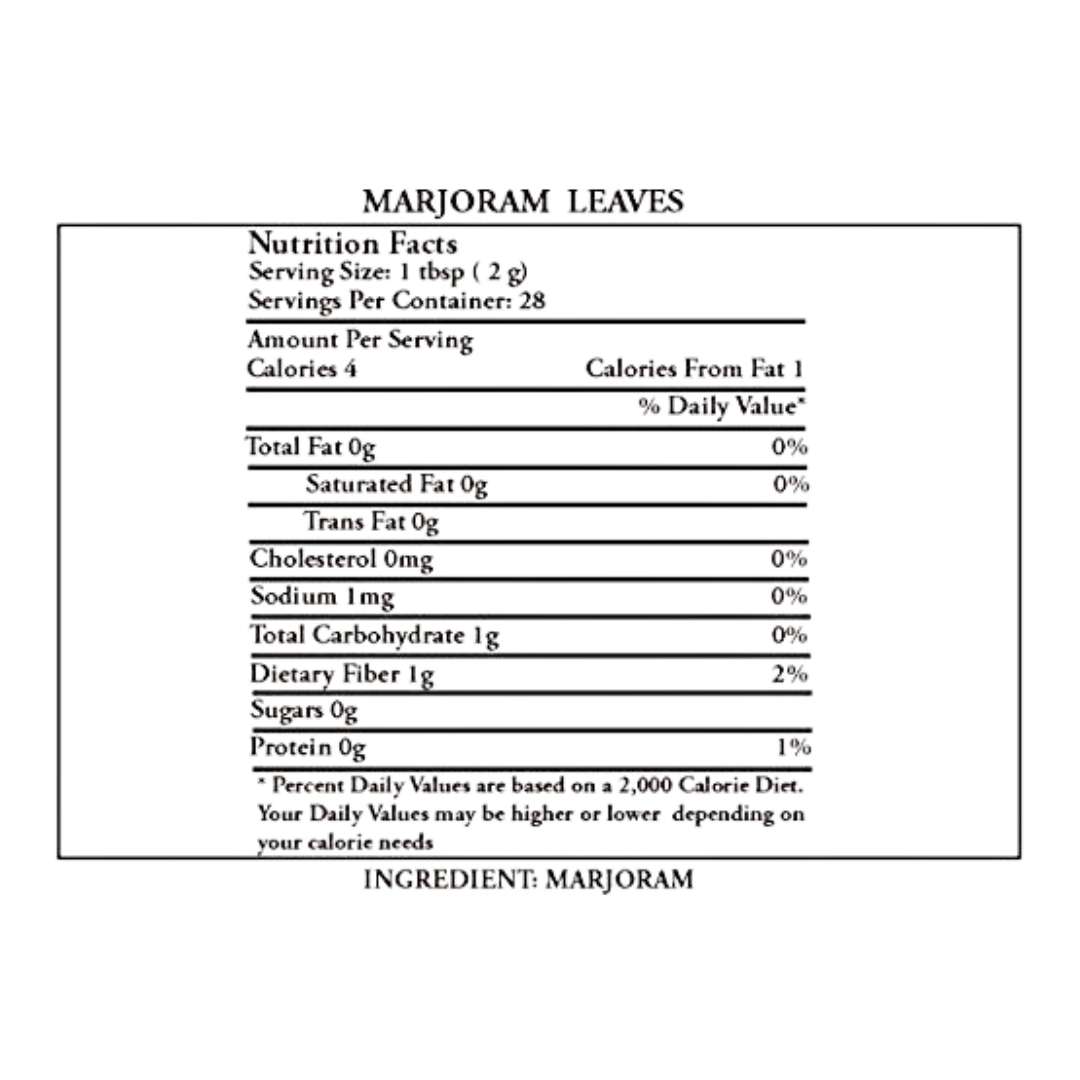 Regal Marjoram Leaves 2 oz.