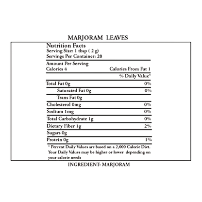 Regal Marjoram Leaves 2 oz.