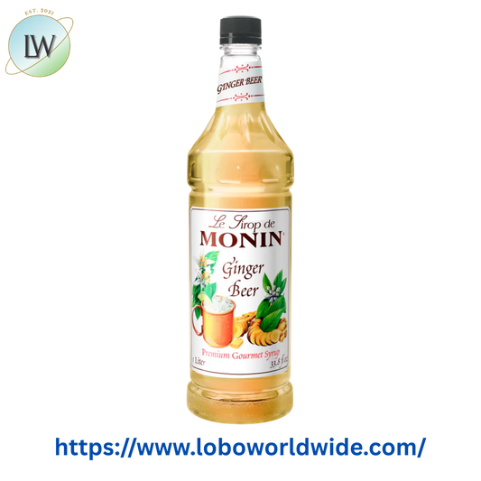 Monin Premium Ginger Beer Flavoring Syrup 1 Liter