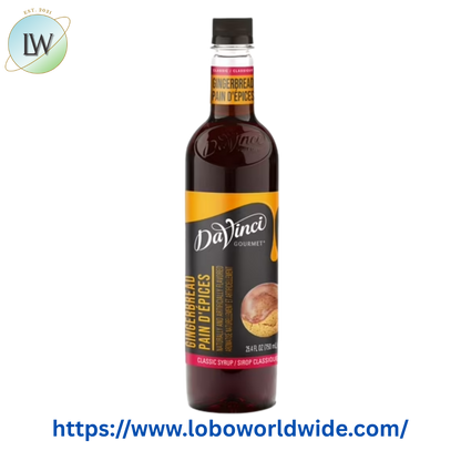 DaVinci Gourmet Classic Gingerbread Flavoring Syrup 750 mL