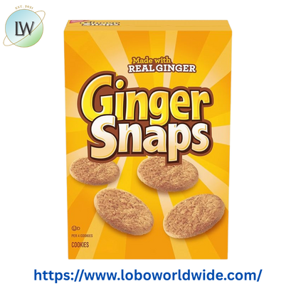 (3 pack) Ginger Snaps Cookies, Ginger Cookies, 16 oz