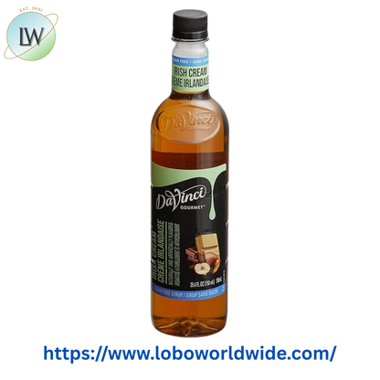 DaVinci Gourmet Sugar Free Irish Cream Flavoring Syrup 750 mL