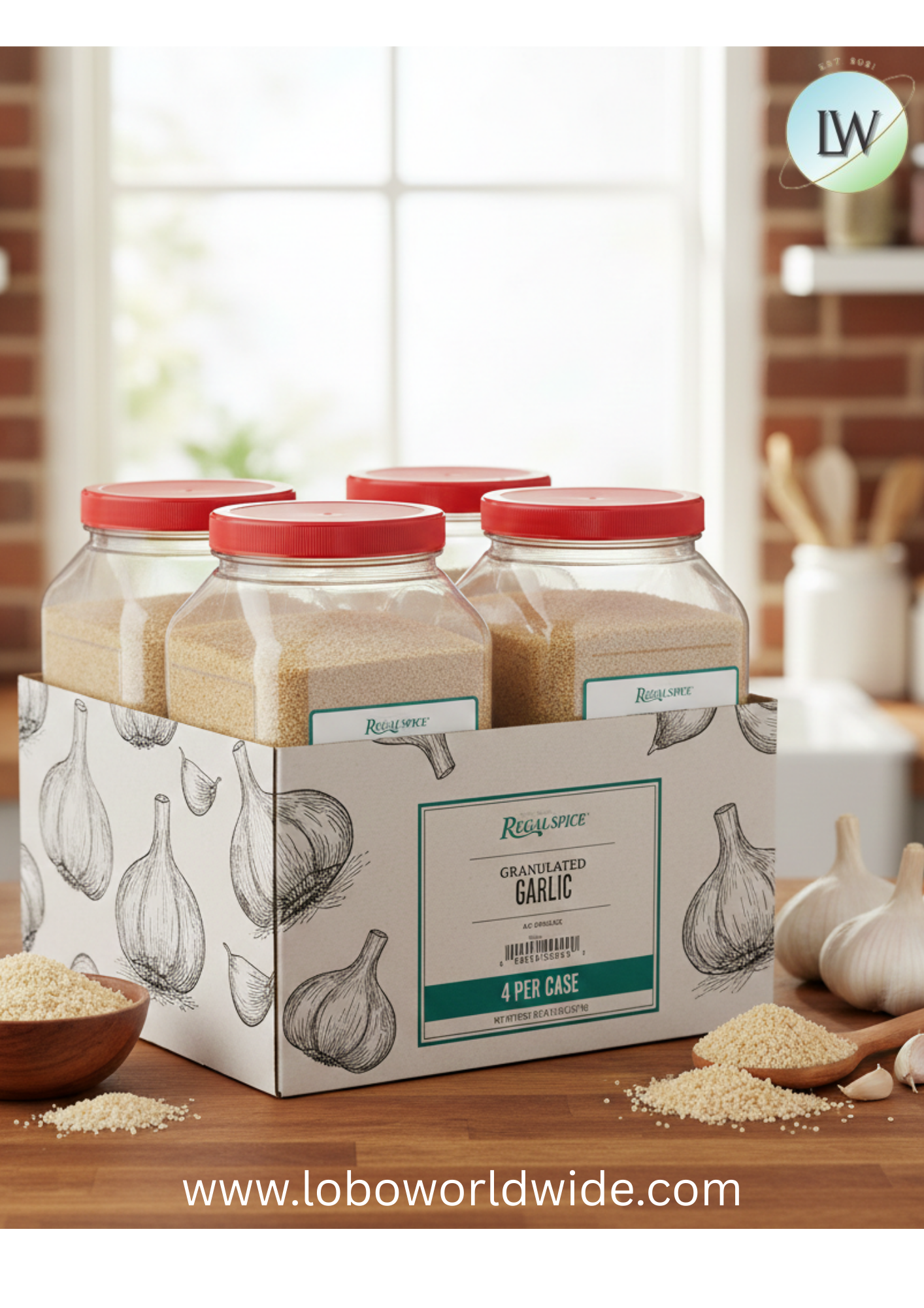 Regal Granulated Garlic (Various Sizes)