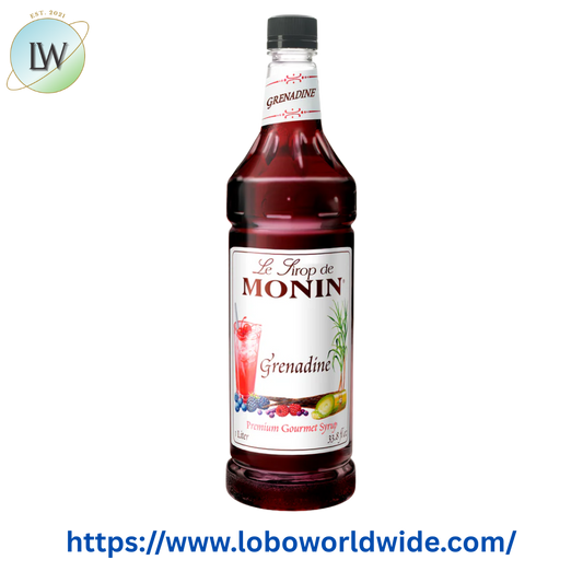 Monin Premium Grenadine Flavoring Syrup 1 Liter