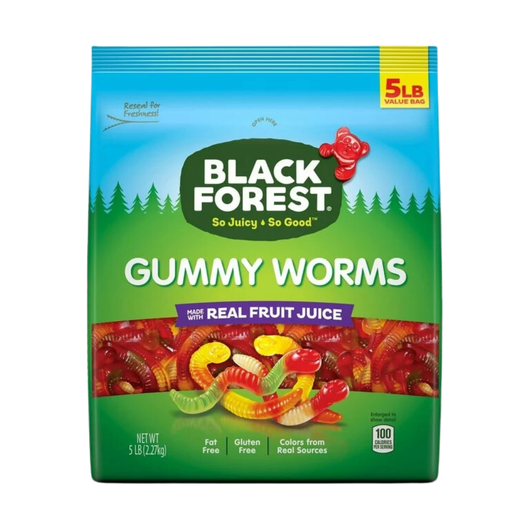 Black Forest Gummy Worms 5 lbs (2 pk.)