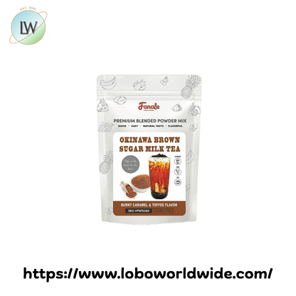 Fanale Okinawa Brown Sugar Milk Tea Powder Mix 2.2 lb.