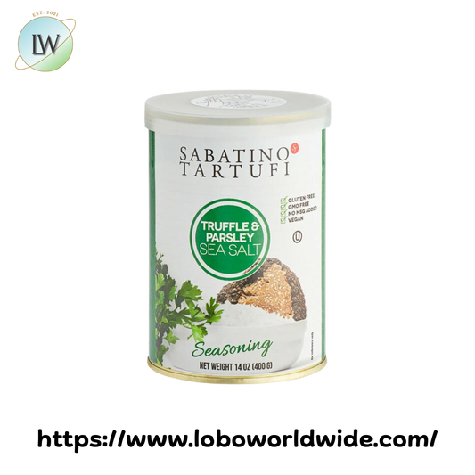 Sabatino Tartufi 14 oz. Truffle & Parsley Sea Salt - 6/Case