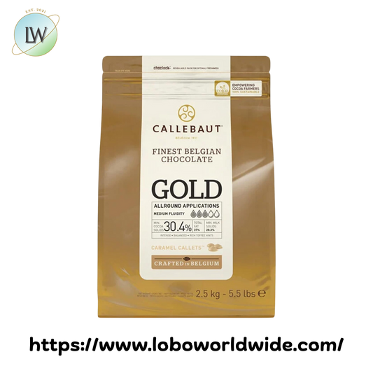 Callebaut Gold Caramelized White Chocolate Callets™ 5.5 lb.