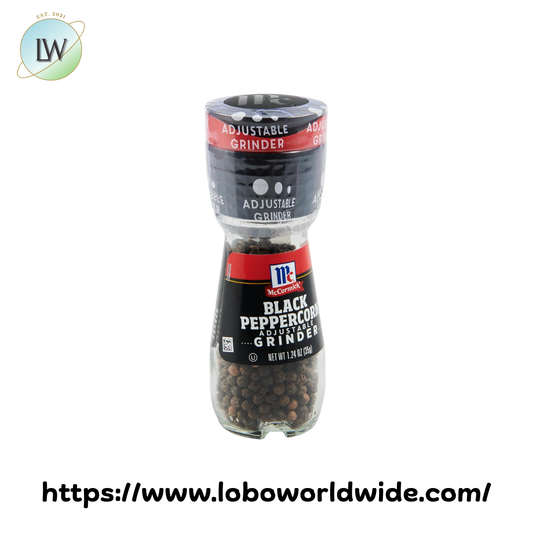 McCormick Black Peppercorn Grinder 1.24 oz. - 6/Pack
