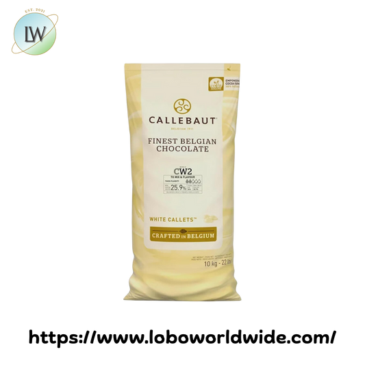 Callebaut Recipe CW2 White Chocolate Calletsª 22 lb.