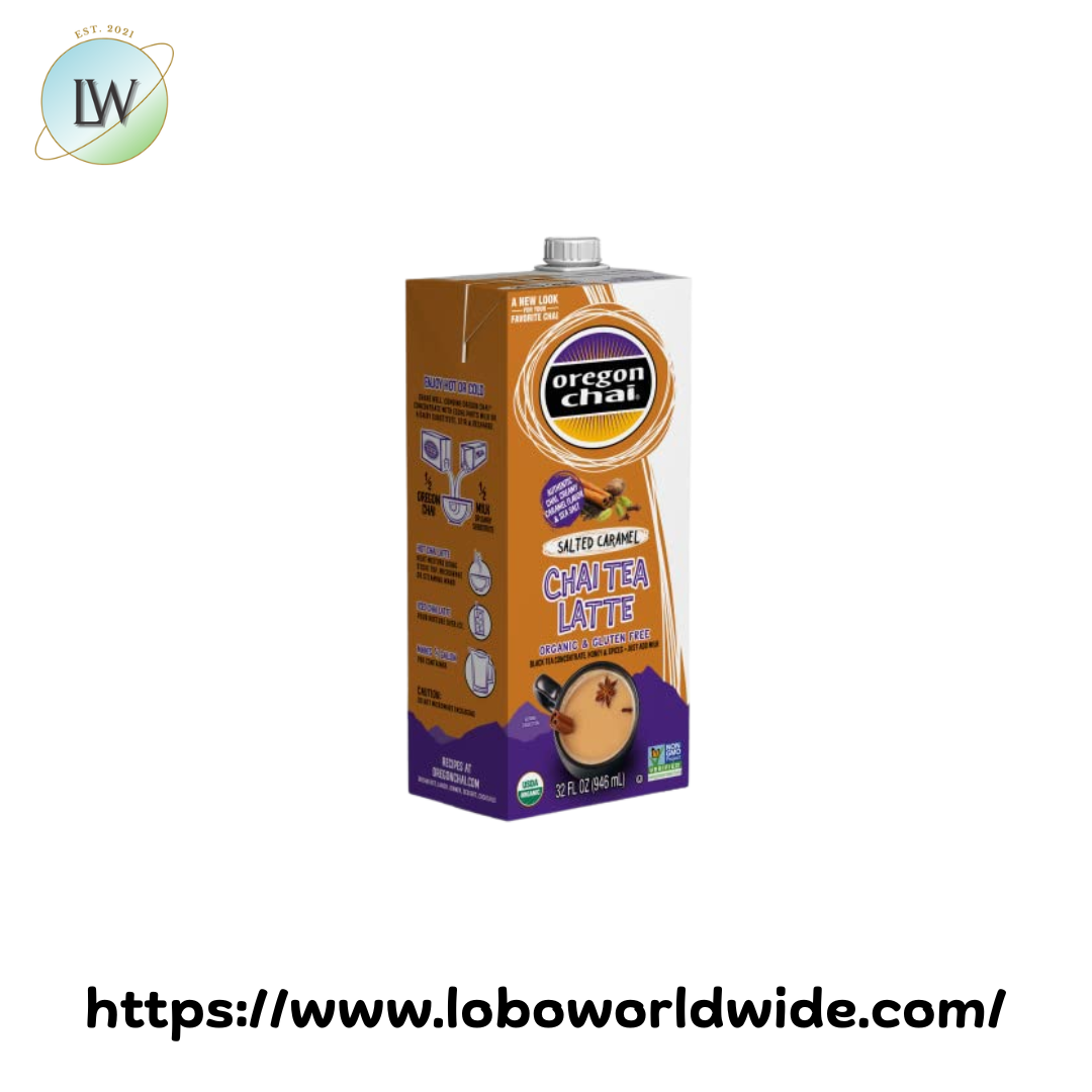 Oregon Chai Organic Salted Caramel Chai Tea Latte 1:1 Concentrate 32 fl. oz.